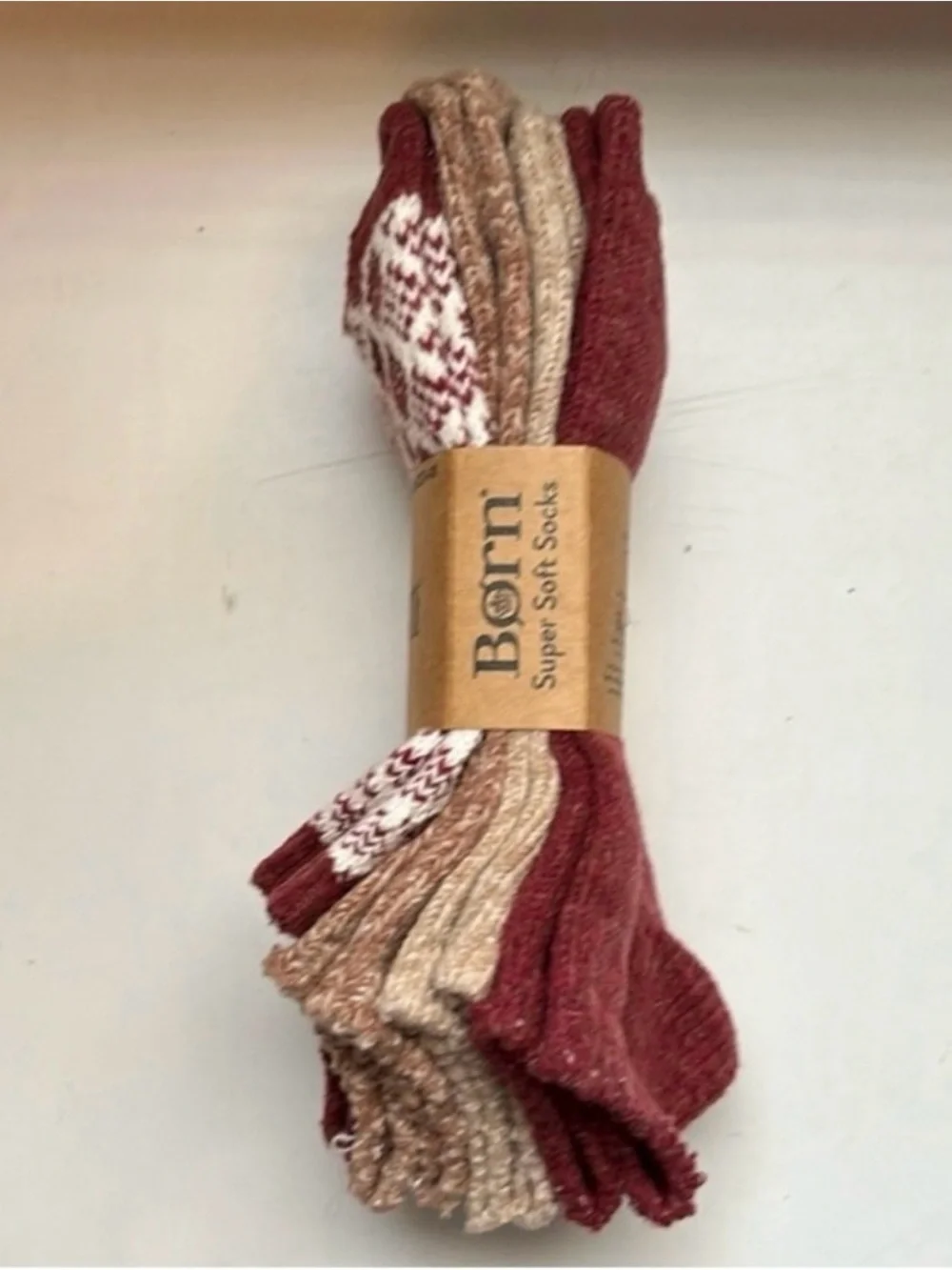 New Born Socks Women’s 4 Pair Burgundy & Brown Super Soft Casual Activewear Fall - Picture 5 of 12